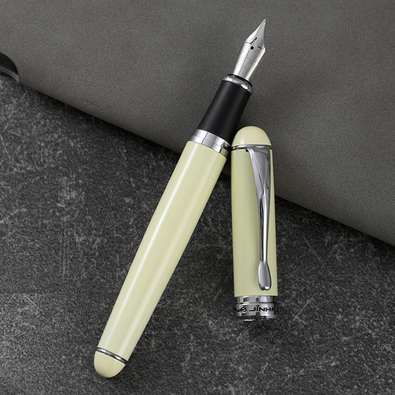 

Extremely Thick Hand-made Grinding Rounded Polished Thick Fountain Pen 4.0MM Nib Double-layer Long Knife Business Writing Pen