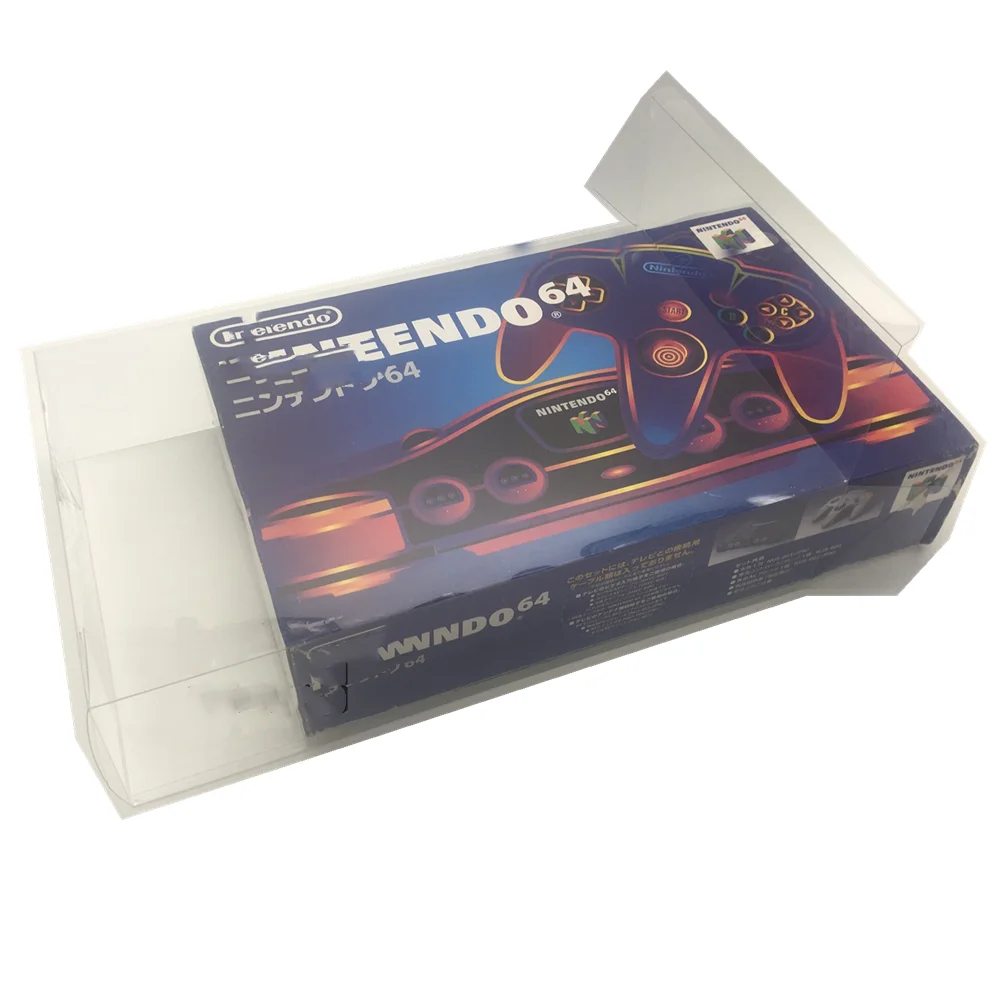 

Collection Display Box For N64/Nintendo 64 Game Storage Transparent Boxes TEP Shell Clear Collect Case