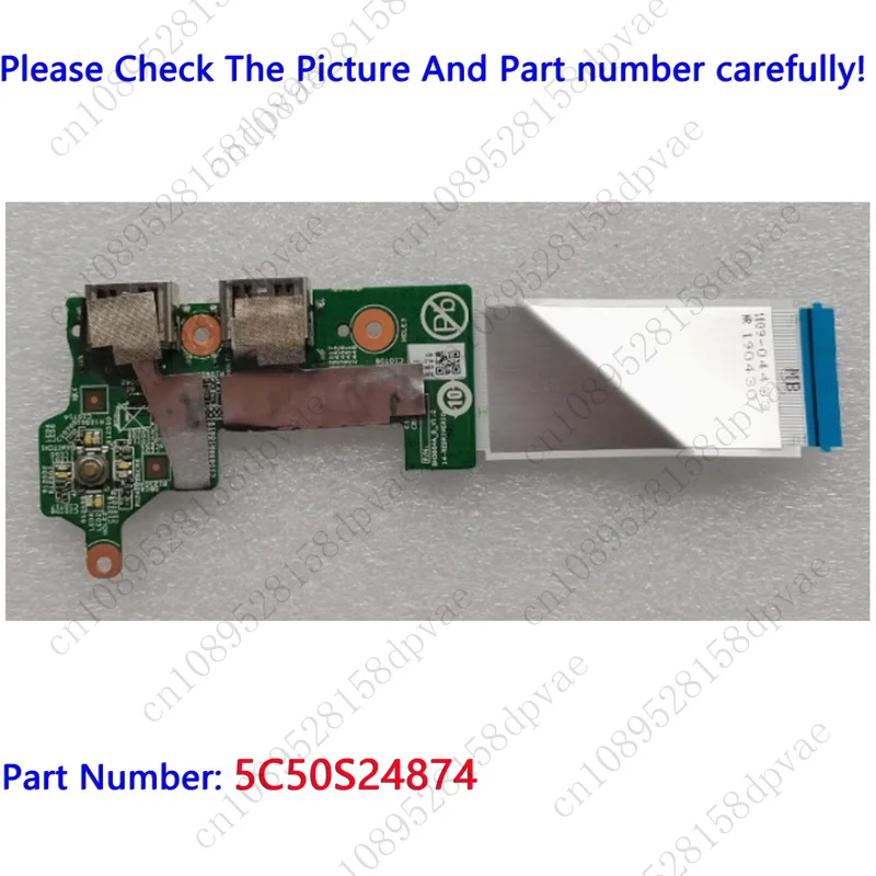 

GYX 5C50S24874 Новая USB-плата для Lenovo Thinkbook 14s-IWL с кнопкой включения и переключателя питания.