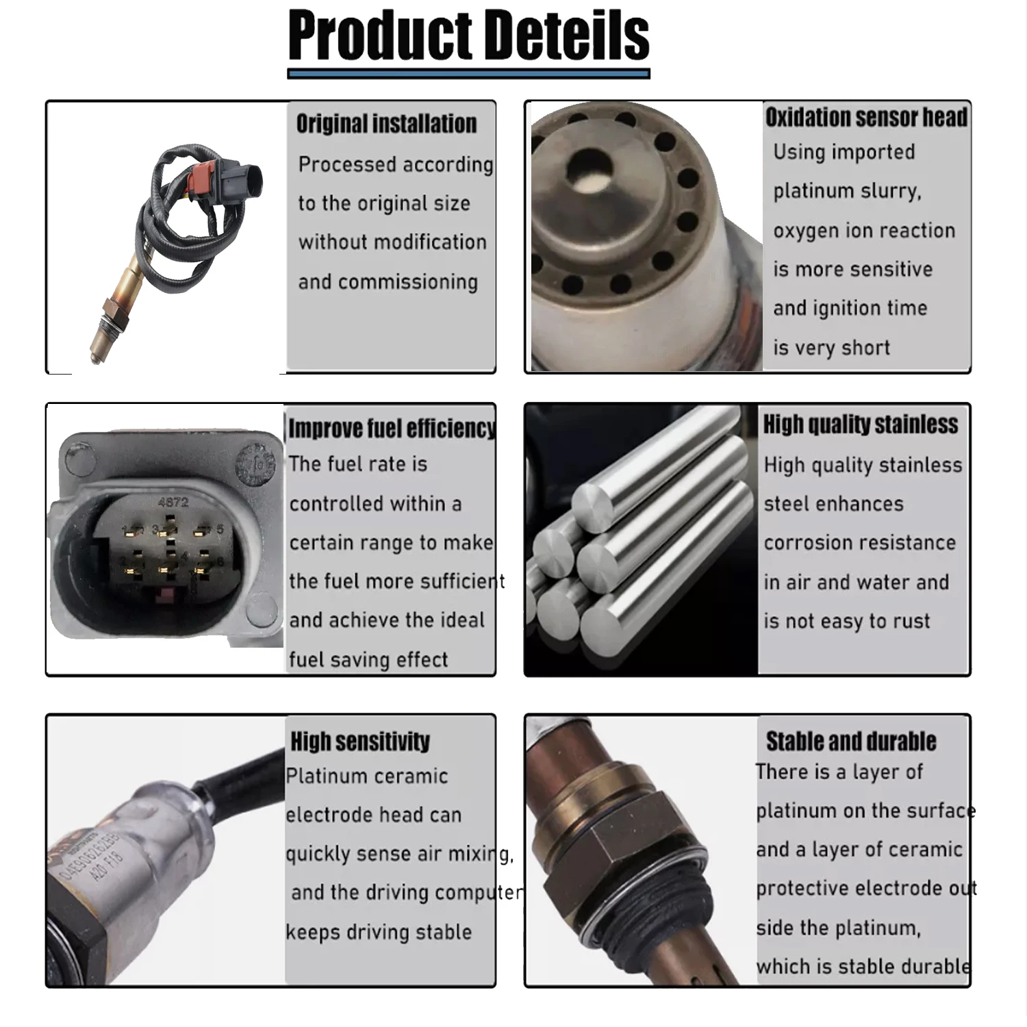 新しいフロントラムダ酸素センサーフォード C-MAX フォーカスツアーネオトランジットコネクト 1.0 EcoBoost F-150 2.7 エクスペディション 3.5 F1FZ-9F472-A