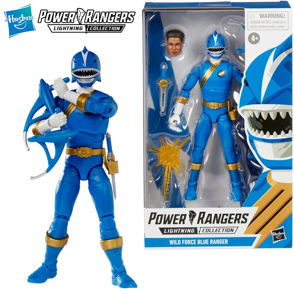 

[In-Stock] Hasbro Power Rangers Lightning Collection Wild Force Blue Ranger Nice Original 15cm Action Figure Model Toys
