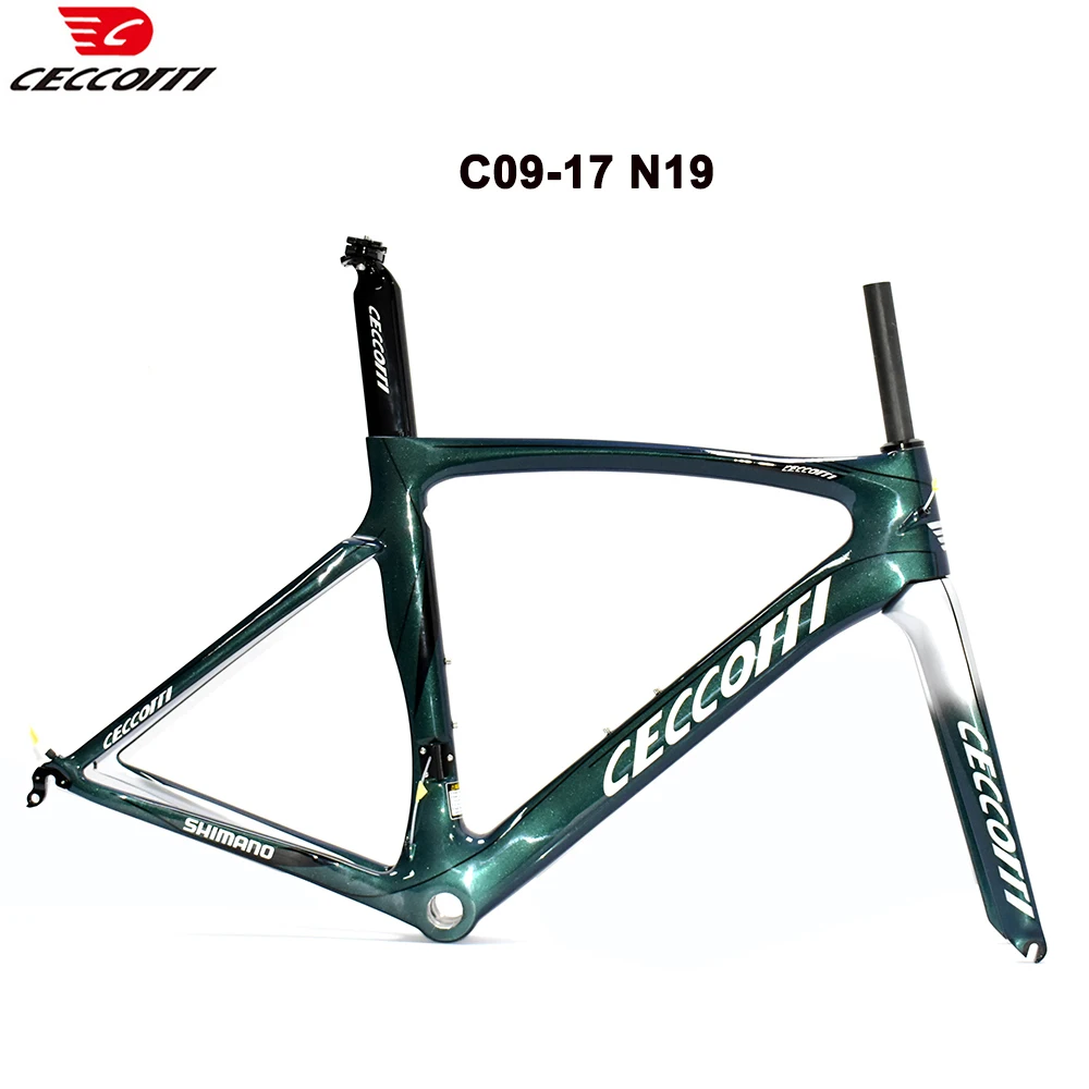 CECCOTTI New Color Carbon Frame Fit 700C Wheels Adnd 28mm Tires V Brake Road Bike Frameset Factory Price