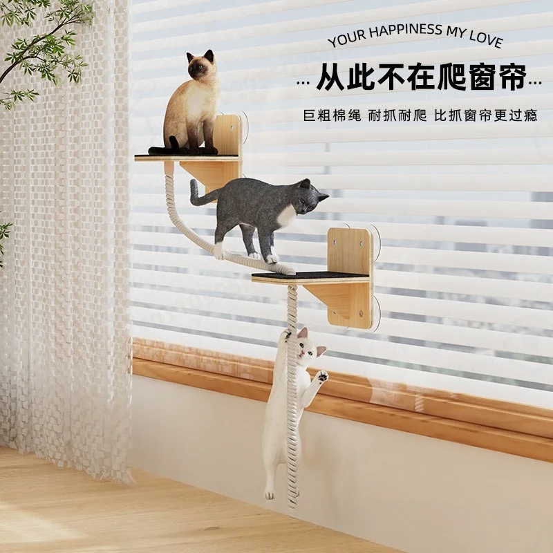 Space Capsule Suspended Suction Wall Cat Bed Indoor Hanging Pet Nest Perch For Cats Resting