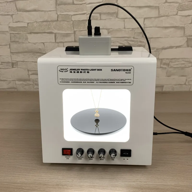 SANOTO Photography Studio Accessories Necklaces Hang and Rotate for Jewelry Photo Light Box TB200 TB300 gallery 1
