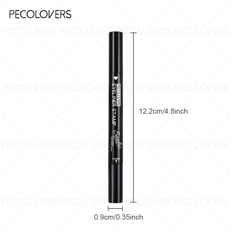 Eyeliner liquide waterproof avec motifs mignons (étoiles, cœurs, lunes, papillons), Eyeliner liquide noir, Stylo eyeliner liquide noir