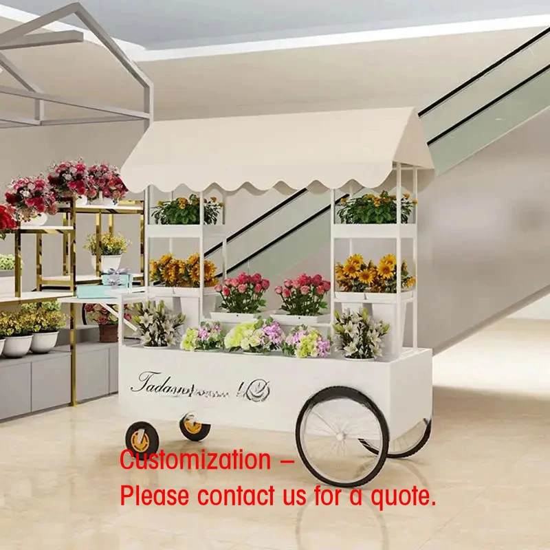 

custom.Customized Metal Candy Cart Mobile Flower Display and Sales Cart Weddings Birthdays and Commercial Events