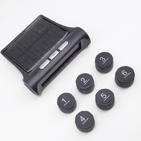 Wireless Tire Pressure Monitor System 6 External Sensor Digital TPMS USB Solar Digital Tyre Pressure Monitor High Precision 7Bar