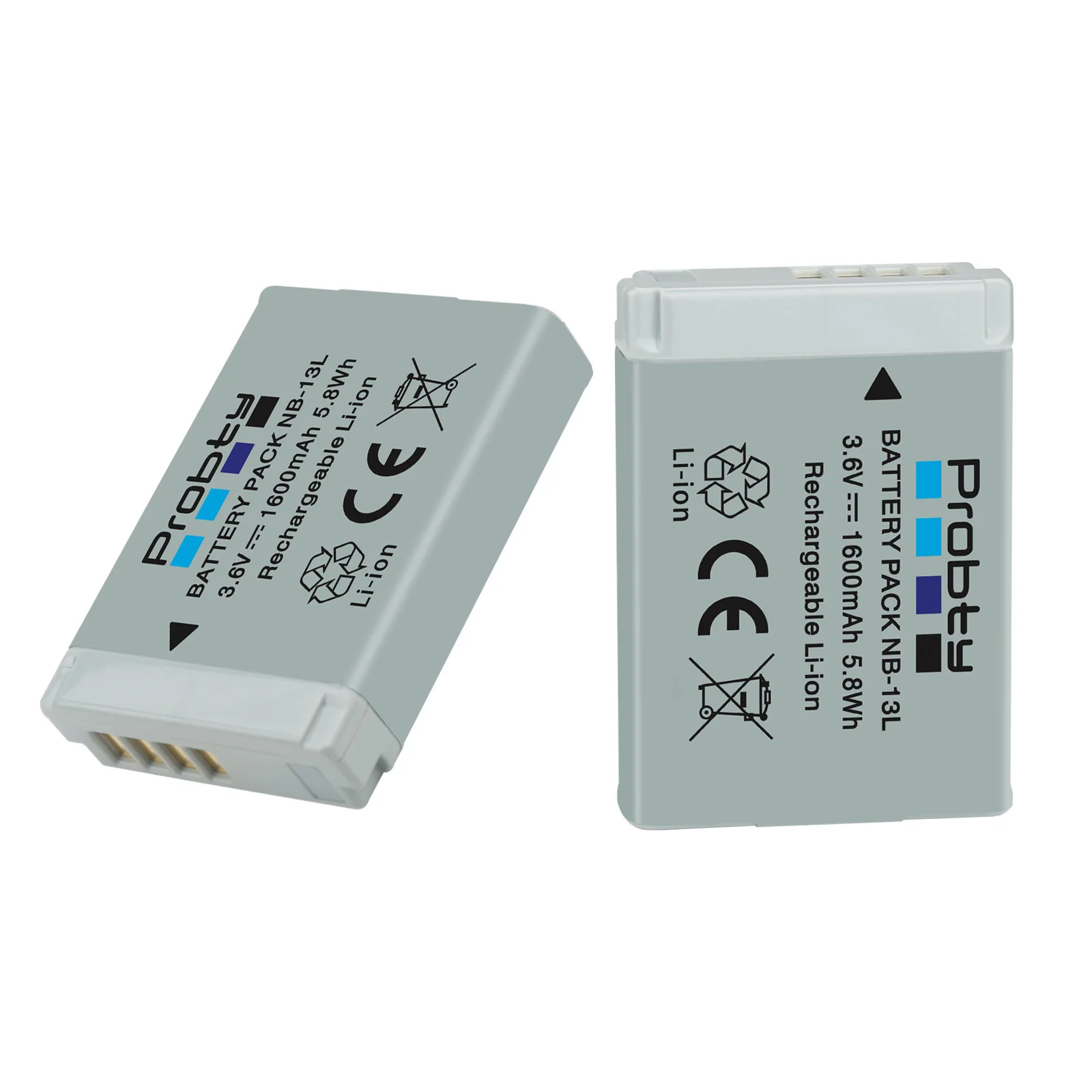 NB-13L NB 13L 1600mAh Batteria per fotocamera o Canon PowerShot G5X G7X G9X G7 X Mark II G9X Mark II SX620 HS SX720 HS SX730