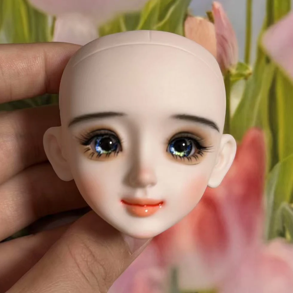 Lachend Gezicht Handgemaakte Make-up Poppen Hoofd 1/6 Bjd Pop Vervanging Hoofd 30 Cm Pop Accessoires Kinderen Speelgoed Cadeau Poppen Voor meisjes