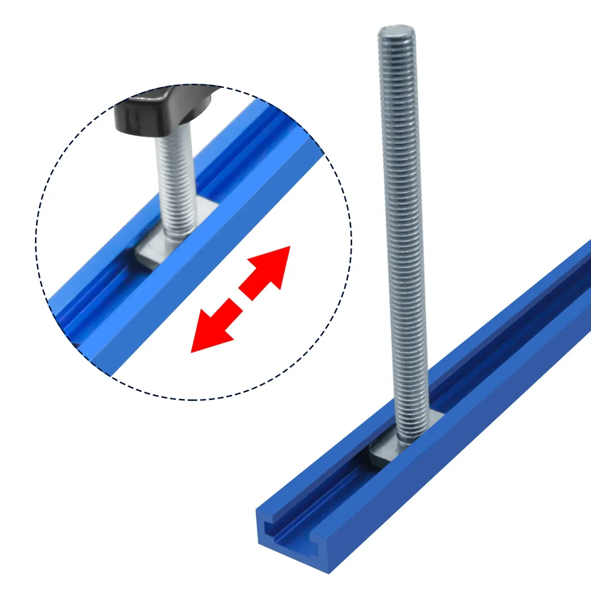 Miter Track Sliding Nut T-Slider T Slot T Bolt and Nut Set Woodworking Tool Jigs Screw Fixture Workbench T-Slot Fastener