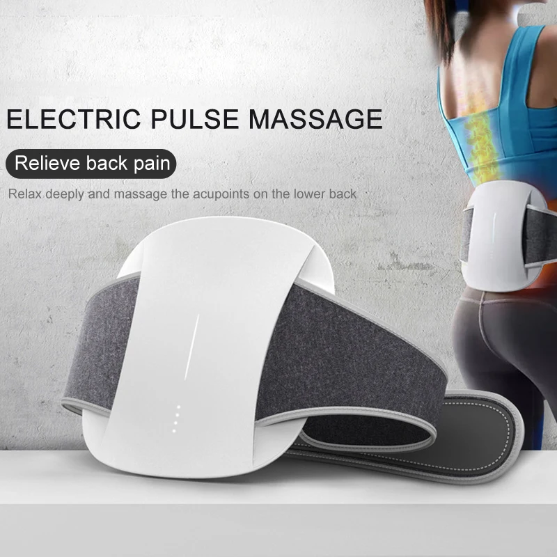 

2021 New Smart Waist Massager Muscular Slimming Belt Abdominal Massage Menstrual Period Heated Body Massage Waist Pads