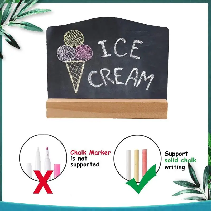 YSS-8 PCS Mini Chalkboard Signs For Chalk Sign,Food Labels Message Board Signs For Party Restaurant Wedding