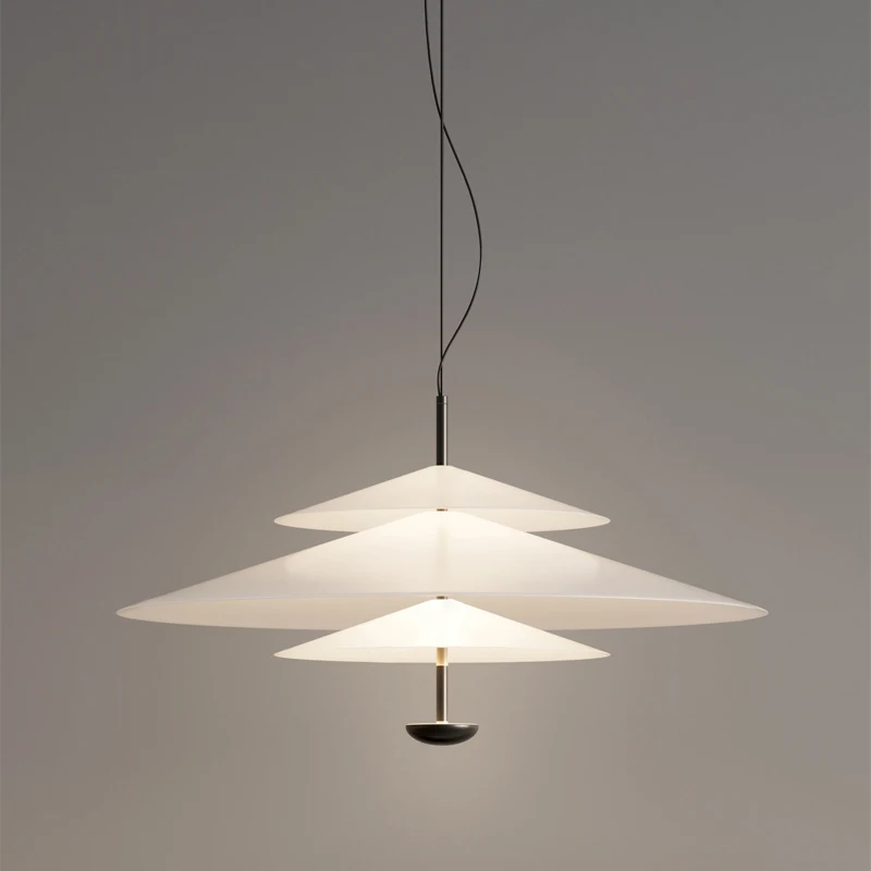 Modern Taper White Glass LED Ceiling Pendant Light Nordic Minimalist Living Room Restaurant Bedroom Bedside Hanging Lamp Fixture