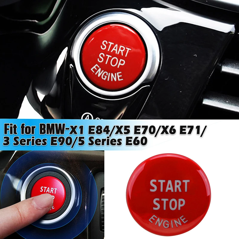 Engine Star Stop ButtonTrim Cover Fit For E90 E91 E92 E93 2005-2012 E60 E87 X1 E84 X3 E83 X5 E70 X6 E71 Z4 E89 Car Accessories