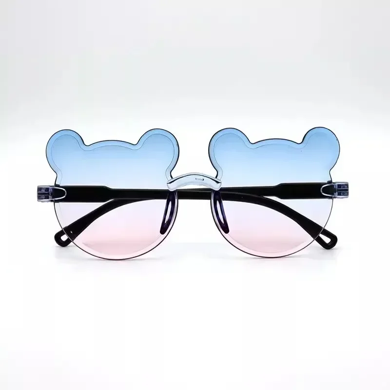 Children and girls sunglasses Baby glasses spring and summer boy sunshade mirror UV protection cute bear hot sale