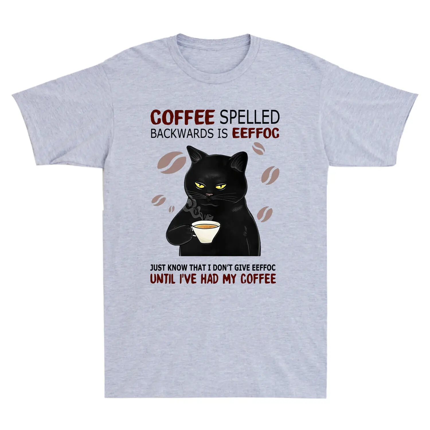 Coffee Spelled Backwards Is Eeffoc Vintage Men's Short Sleeve T-Shirt