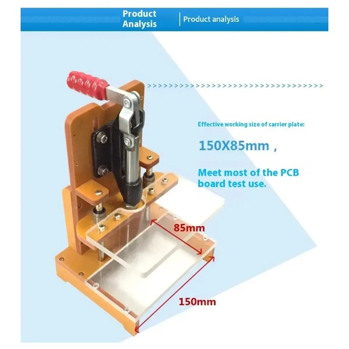 

(BAAY) Универсальный тестовый стенд для печатных плат, инструмент для тестирования PCBA, универсальная тестовая рамка для проверки качества печатных плат