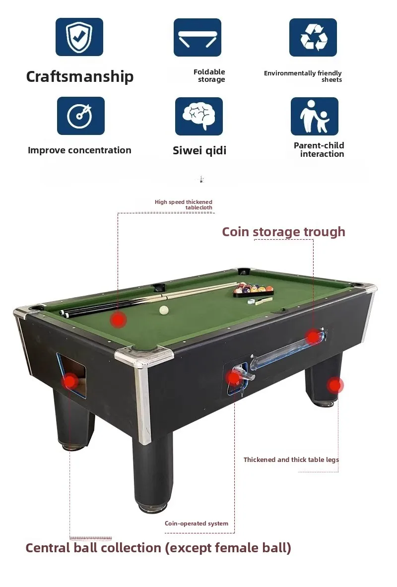 Divertissement de jeux de table de billard
