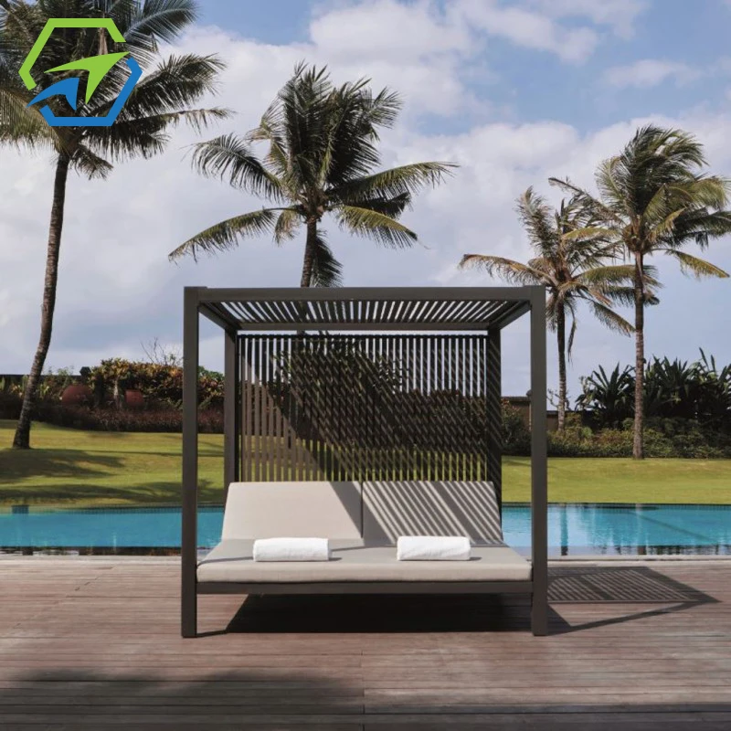 Outside Furniture Pool Outdoor Bed Canada Luxury Garden Patio Daybed Canopy Beach Day Bed Swimming Pool Cabana Beds Outdoor