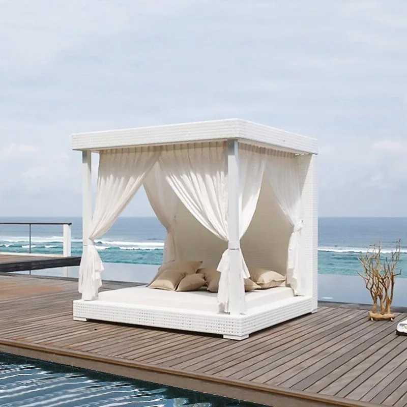 

Outdoor Lounging Balcony Leisure Rattan Chairs Outdoor Courtyard Lounging Villa Swimming Pool Rattan Beach