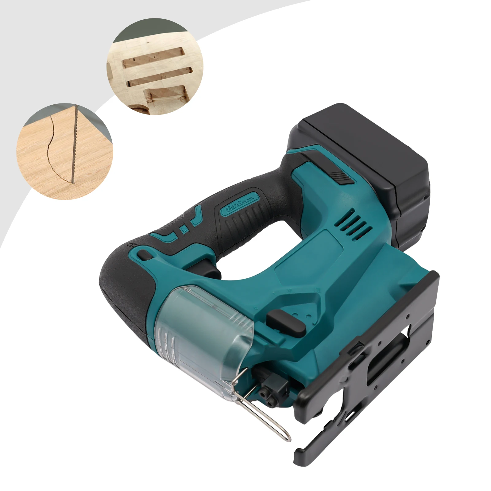 18V Electric Jig Saw Cordless Multi-Function Woodworking Power Tool 4 positions Adjustable Woodworking