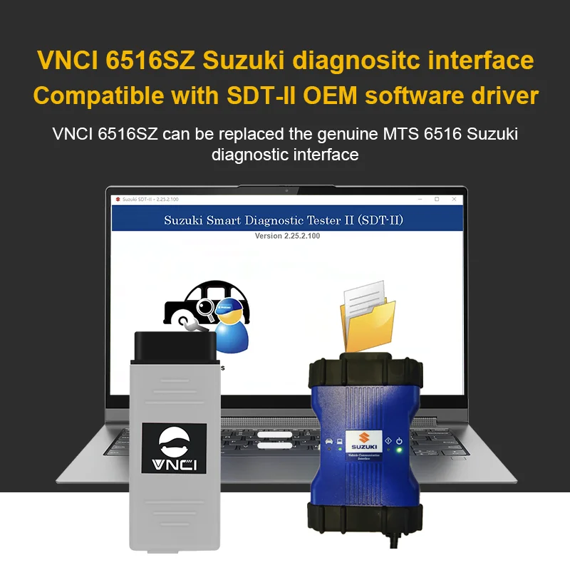 VNCI 6516SZ with WIFI,Can Be replaced MTS 6516 for Suzuki Diagnose Scanner Programmer Anti-theft,Fit STD-II OEM Software Driver