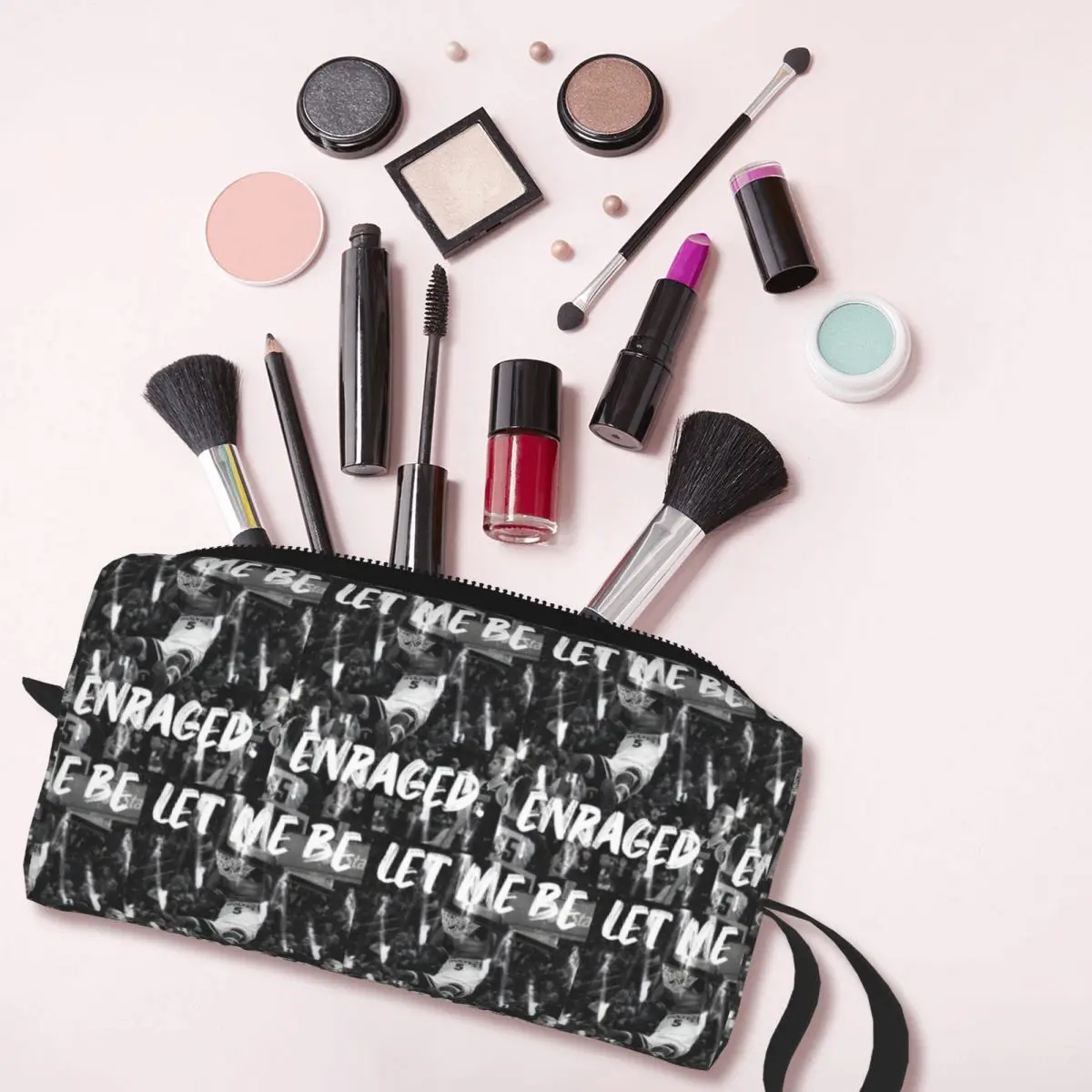 Anthony Edwards Makeup Bag Cosmetic Organizer Storage Dopp Kit for Women Beauty Travel Pencil Case