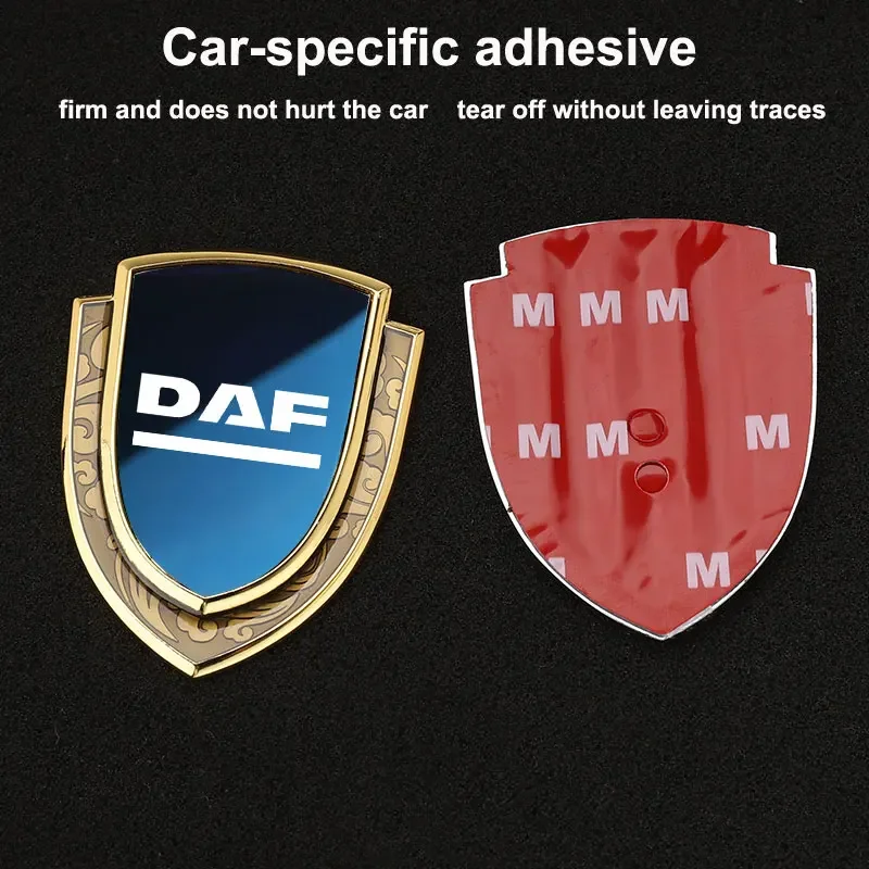 Car body 3D metal auto accsesories Car Styling Logo Badge Body Window Sticker For DAF XF 95 105 CF LF VAN view 3