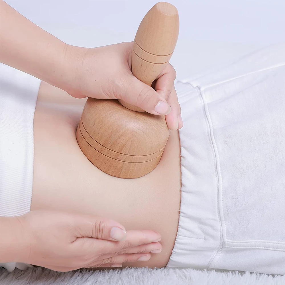 Wood Swedish Cup Wooden Massager Wood Therapy Massage Tool Body Sculpting Tools for Lympahtic Drainage,Anti-Cellulite