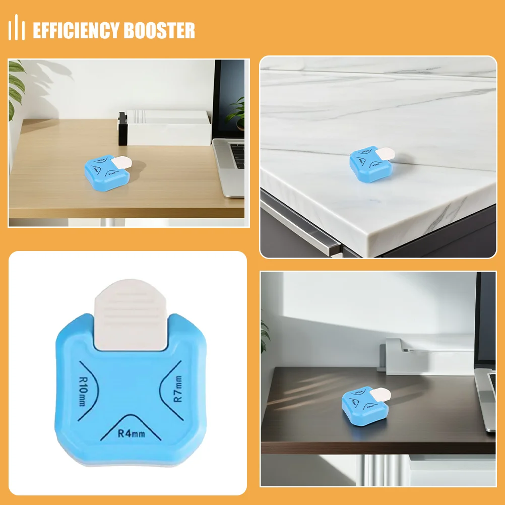 2 قطعة خرامة الزاوية الورقية متعددة زاوية حافة القاطع الجولة مقلوب الزاوية المتقلب المحمولة DIY بها بنفسك سكرابوكينغ أداة للحرف اليدوية