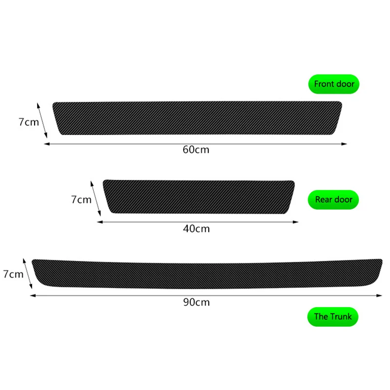 High Quality Carbon Fiber Car Door Sill Protector Strip Sticker For BMW i7 X7 G07 LCI iX I20 X1 U11 3 5 7 Series G70 G09 XM U06