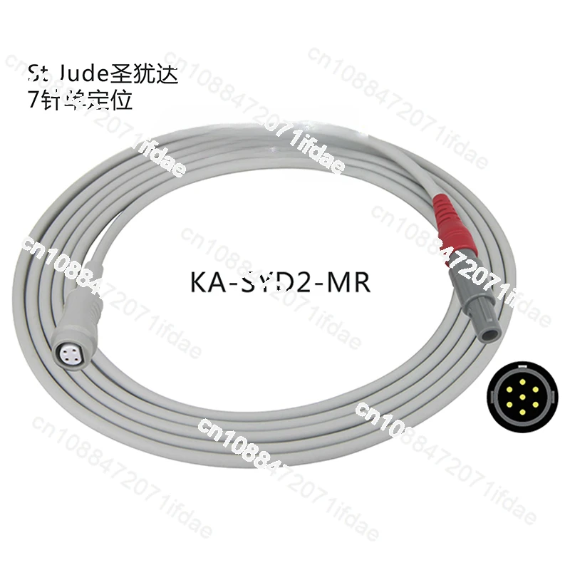 St. Juda 7-pin Invasive Blood Pressure Cable To Edward/Braun/Mindray Pressure Sensor Cable