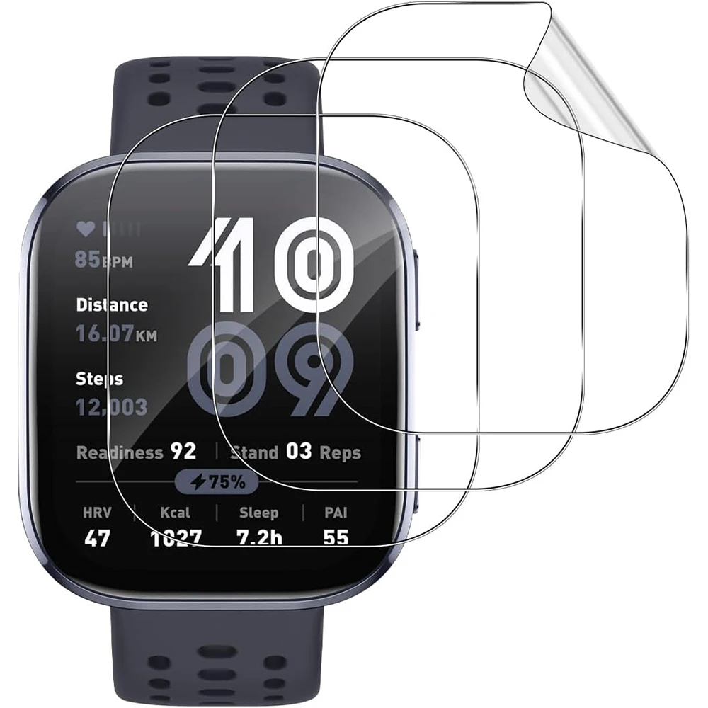 For Huami Amazfit Bip 6/5 Hydrogel Films Screen Protector Full Cover HD High Quality Smart Watch Film For Amazfit Bip 6