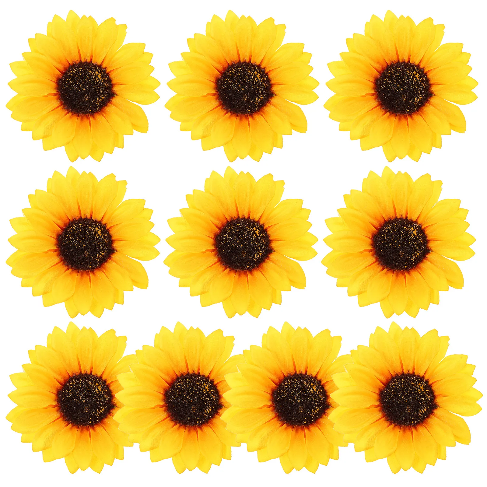 

10Pcs Artificial Sunflower Patches Easy Sew Applique for Clothes Jackets Bags Hats DIY Crafts Embellishment Patches for Jackets