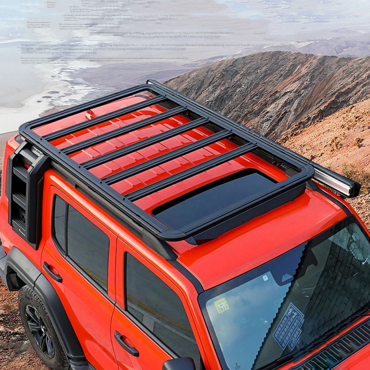 

Modification Roof Rack New Luggage Carrier Rock for GMW Tank 300 Bodykit Roof Luggage Storage Great Wall TANK 300 Accessory