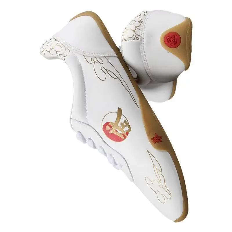 

Autumn Original Brand Men Martial Arts Training Shoes Leather Taekwondo Shoe for Unisex Comfortable Mens Tai Chi Shoes