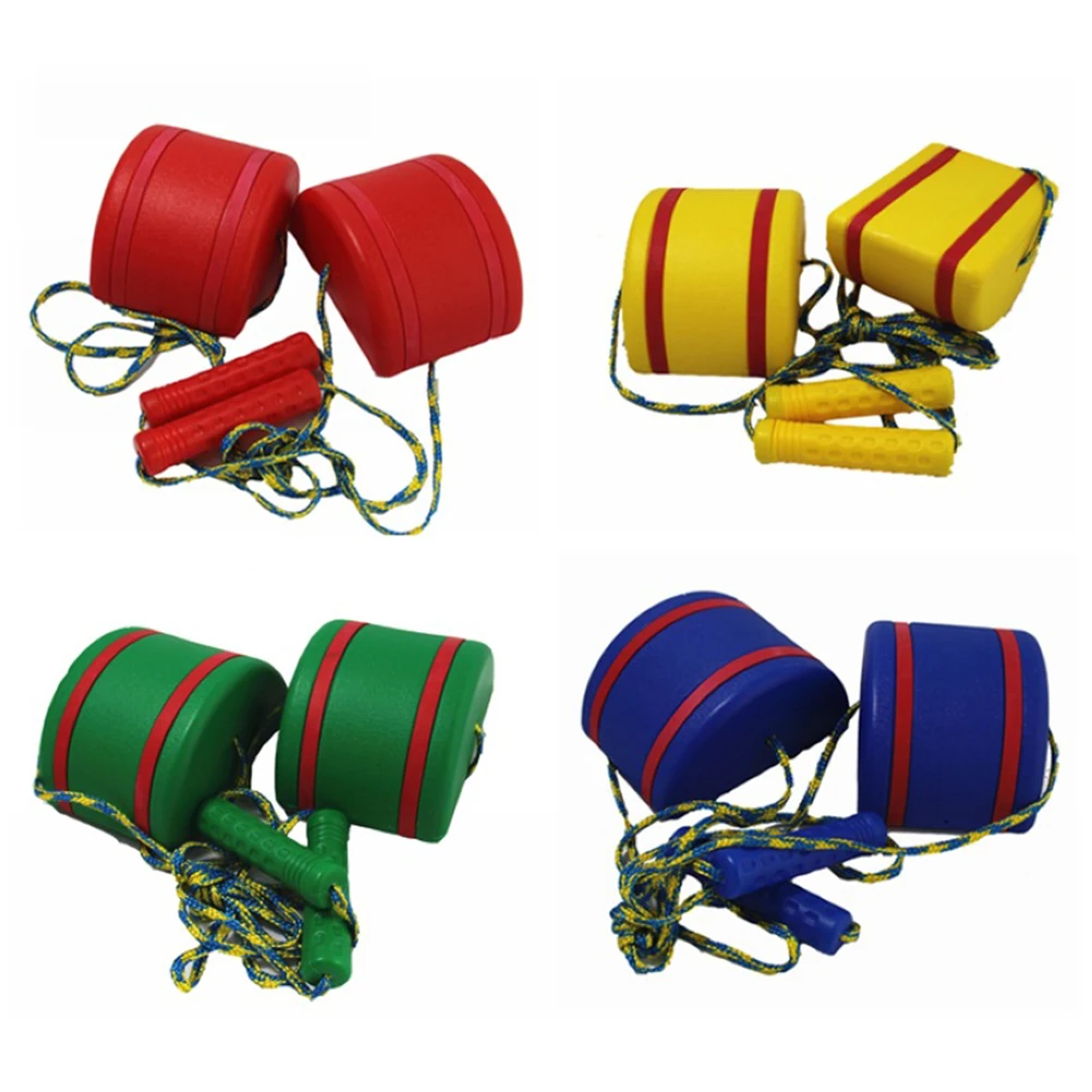 Échasses jouets en plastique robustes pour enfants, 2 pièces, sport en plein air, entraînement à l'équilibre, aire de jeux de jardin, jouets pour enfants