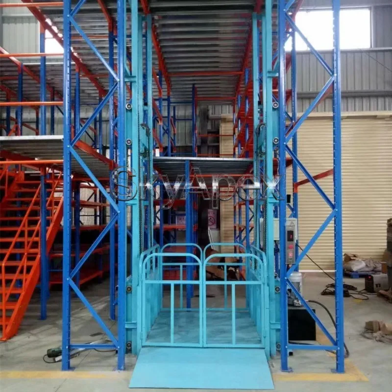 Industrial Fixed Hydraulic Goods Elevator Factory Workshop Cargo Transport Freight Lift Equipment Heavy Duty CE Certified