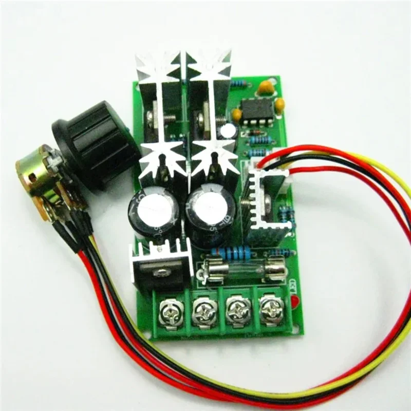 DC Motor Governor with Switch 20A 10V-60V Wide Voltage High Power PWM Stepless Speed Control Board