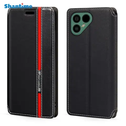 For Fairphone 4 Case Fashion Multicolor Magnetic Closure Leather Flip Case Cover with Card Holder 6.3 inches