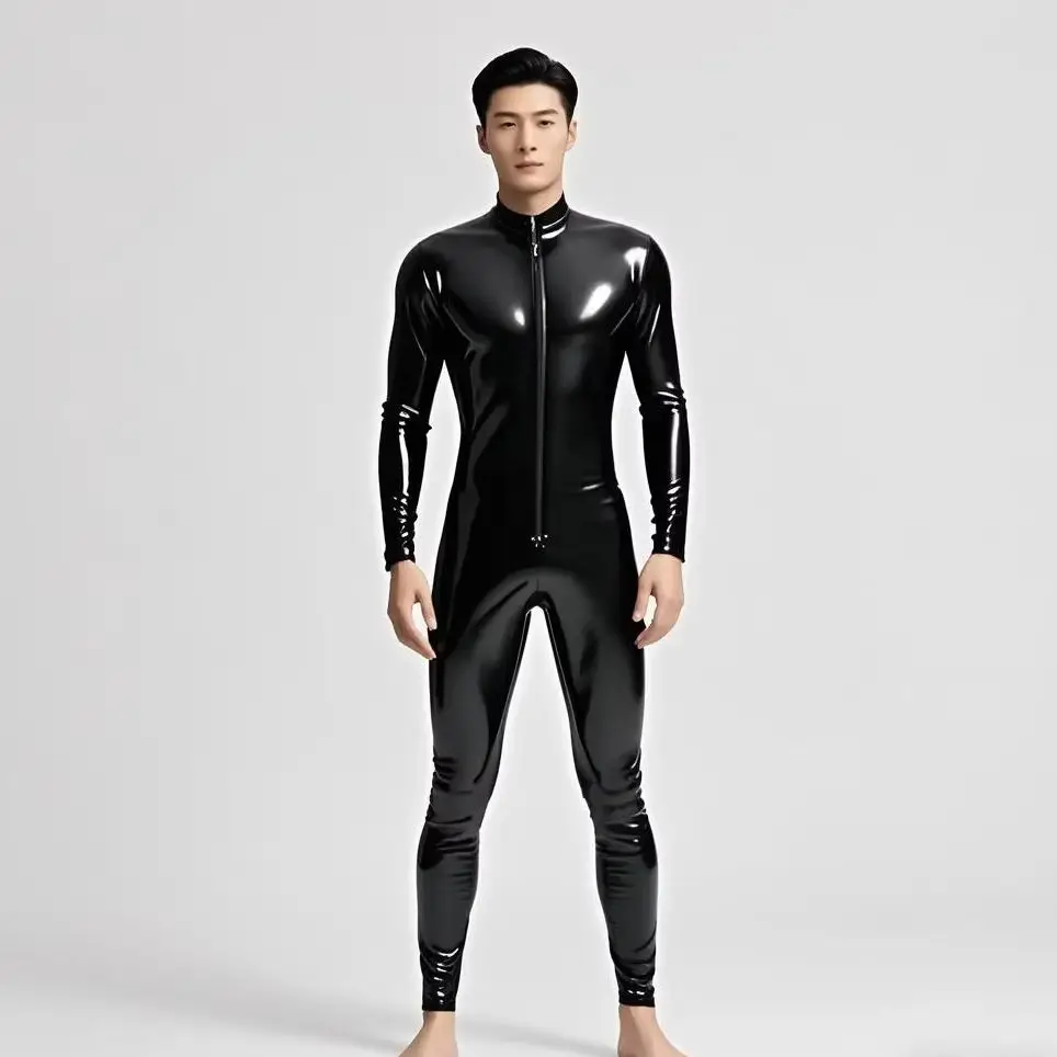 Latex Rubber Gummi Catsuit Cosplay Purely Handmade Party Bodysuit Suit Uniform Halloween