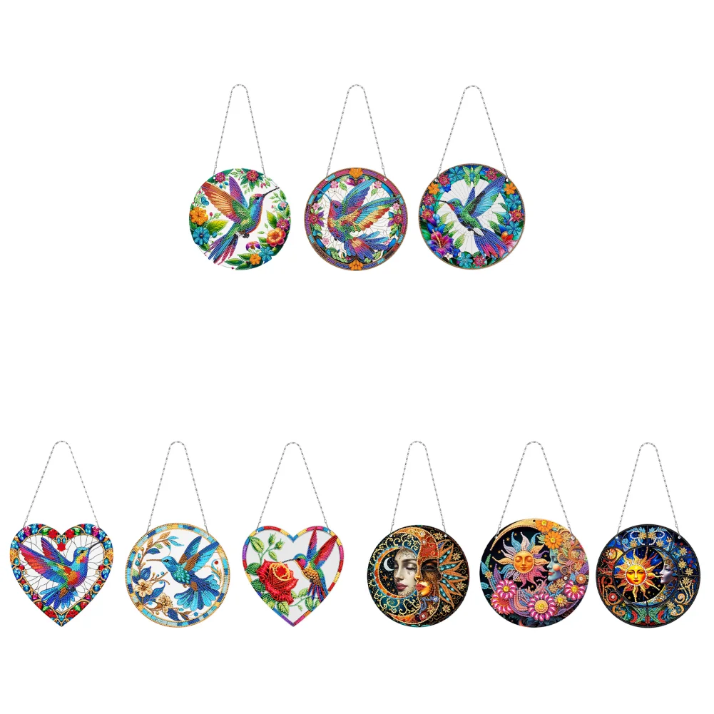 

Колибри Алмазная картина Подвесной кулон Горный хрусталь Алмазные художественные подвески