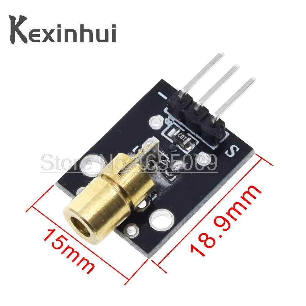 KY-008 3pin 650nm Red Laser Transmitter Dot Diode Copper Head Module for arduino DIY Kit