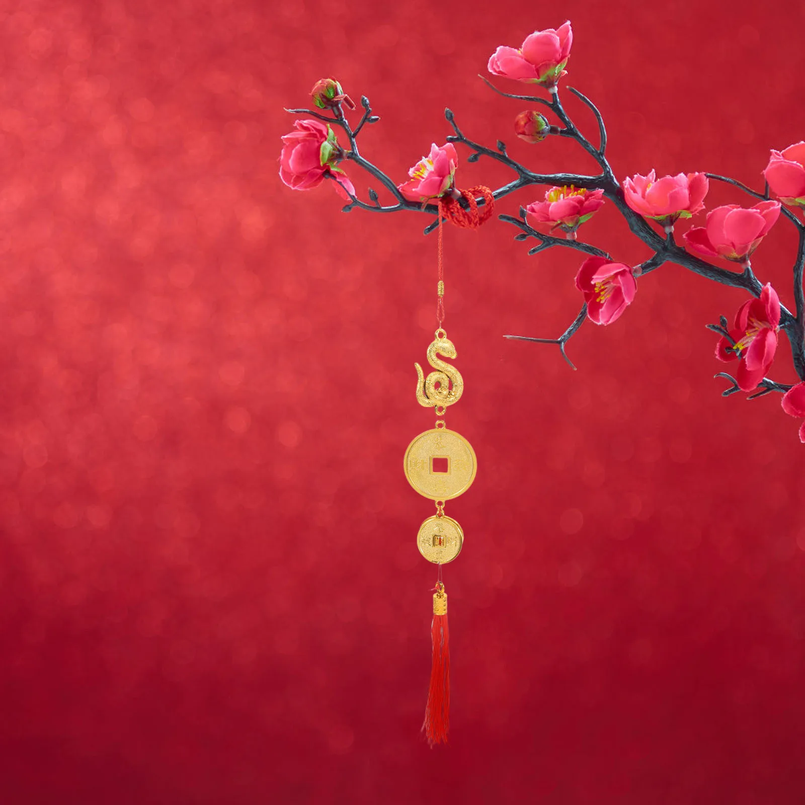 

10 Pcs Brass Coin Chinese Copper Coins Ceramic Ornaments New Year Car Hanging Decoration