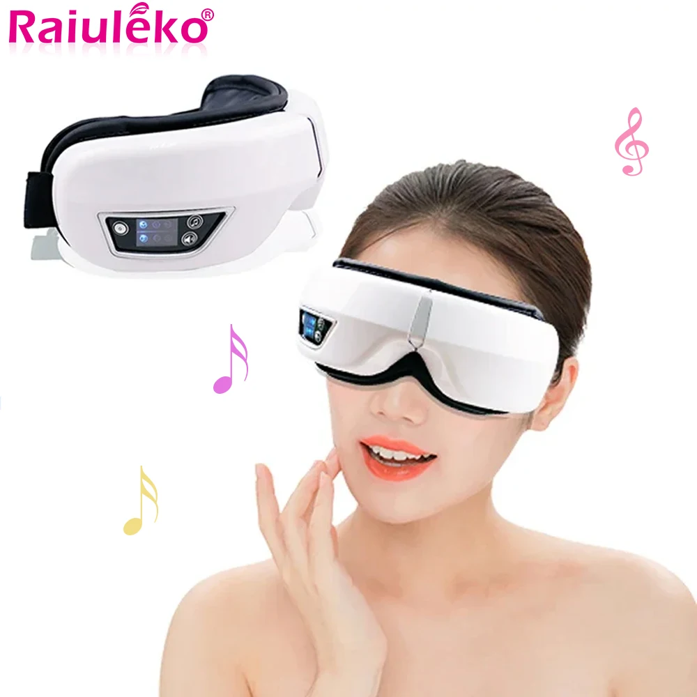 

Eye Massager Rechargeable Airbag Vibration Eye Care Instrument Heating Vibratable Reduce Eye Strain Improve Sleep Relief Fatigue