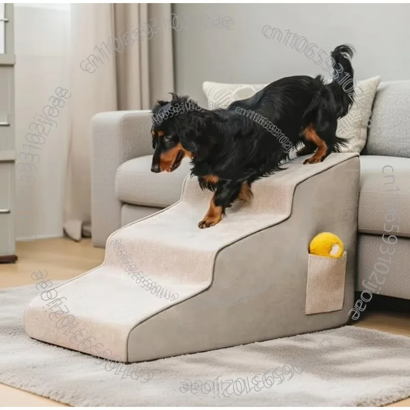 2026 New Dog Stair Ramp - Stylish and Simple Non-slip Washable Chenier Material Foldable for Outdoor/Indoor Use