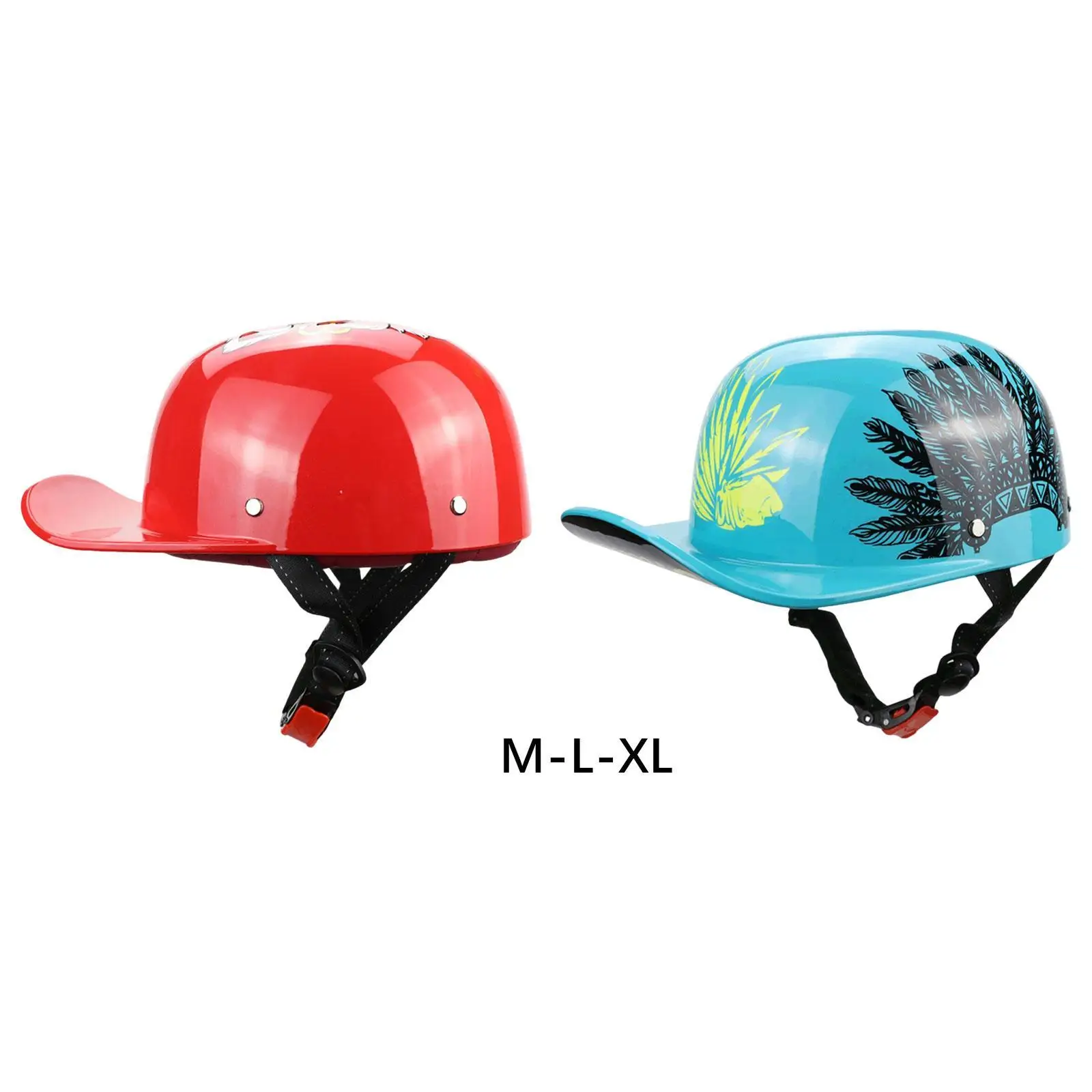 Personal Motorcycle Half Helmet Open Face Comfortable Sturdy for Men Women Quick Release Strap Stylish Drop Resistant Versatile