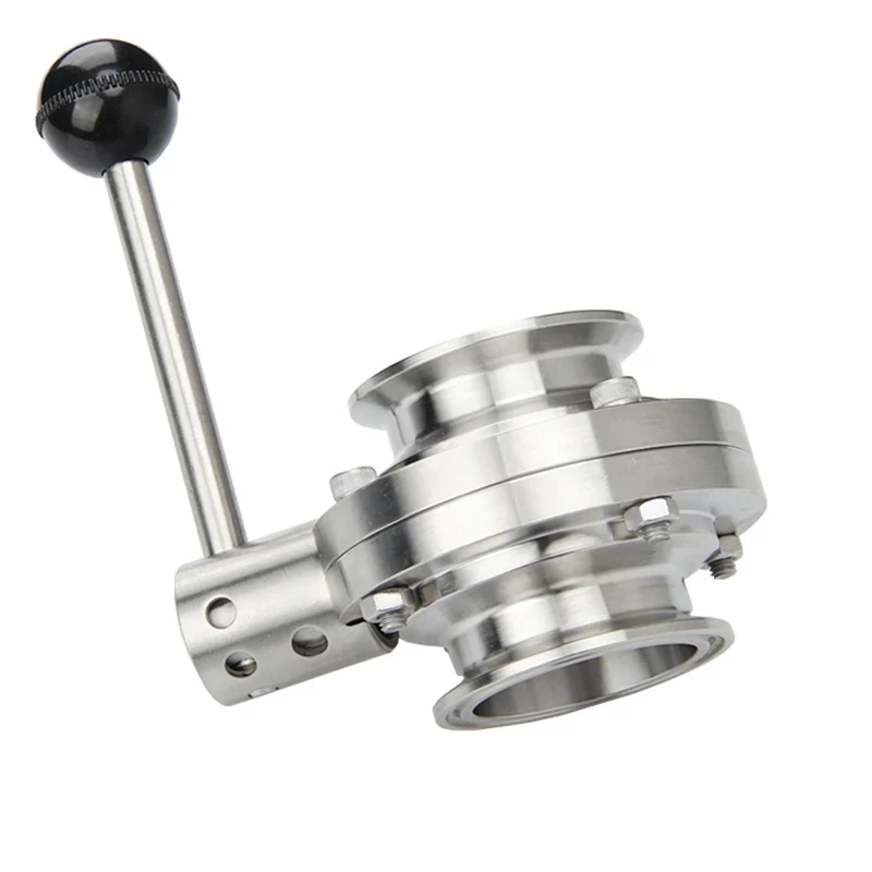 OD38 mm Sanitär-Absperrklappe, Edelstahl 316, PTFE-Dichtung, Tri-Clamp 50,5 mm, für selbstgebrautes Bier, Milchprodukte – Detail 8