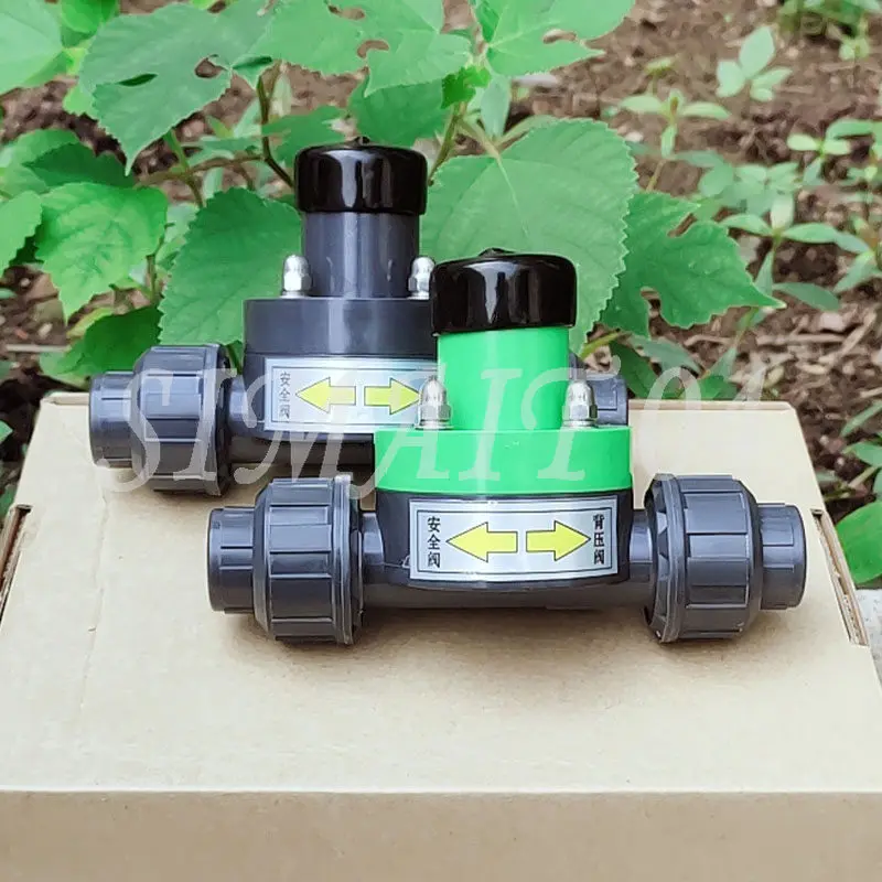 

Safety Valve/back Pressure Valve UPVC Thickened Plastic Spring Type DN15/20/25/32/40 One-way Pressure Relief