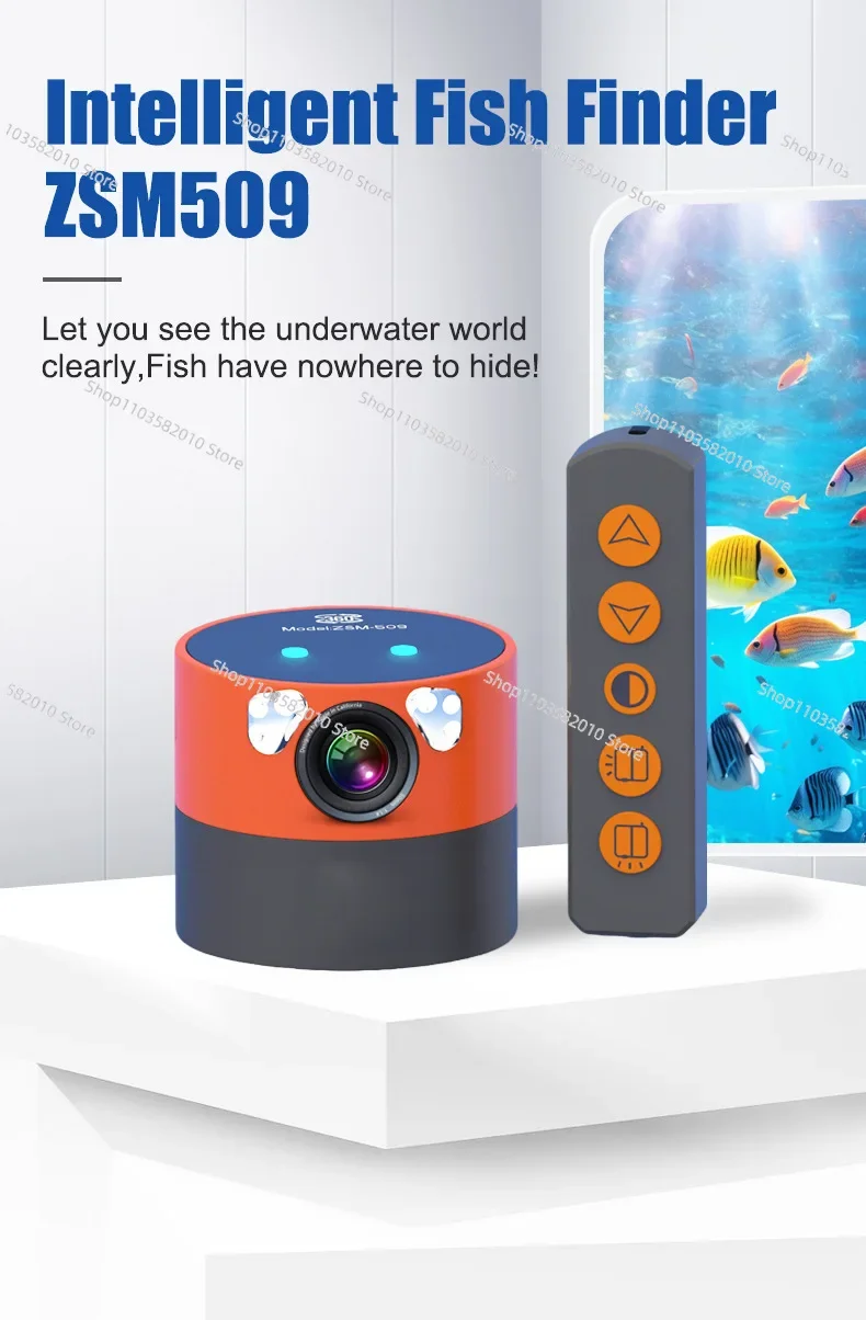Underwater Fishing 360 Camera 5 Inch, IPS Monitor 30m 8000mA